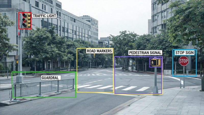 4类道路交通设施数据集 | 目标检测 | 安防监控-YOLO数据集