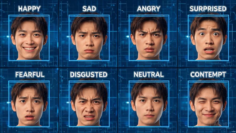 8种人类面部表情数据 | 目标检测 | 工业制造-YOLO数据集