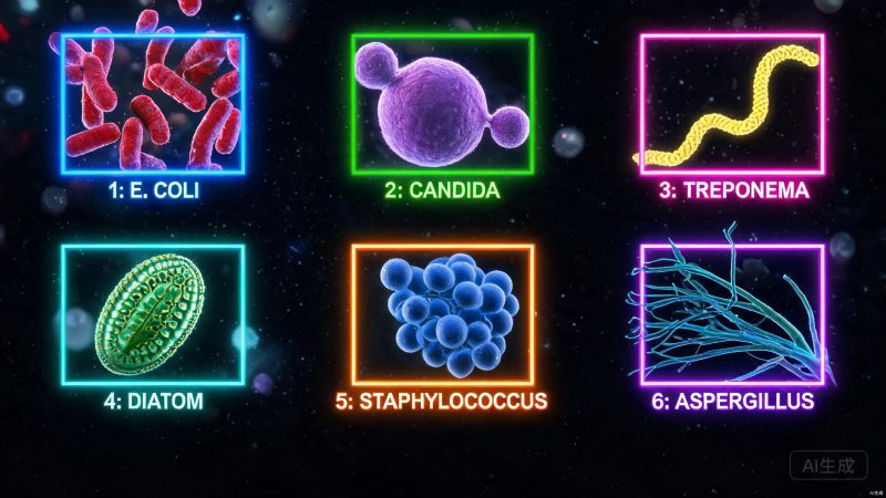 6种显微下微生物数据集 | 目标检测 | 生物科学-YOLO数据集