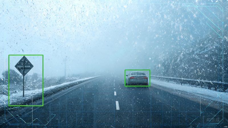 极端恶劣天气雨雪雾天道路目标检测数据集 | 目标检测 | 安防监控-YOLO数据集