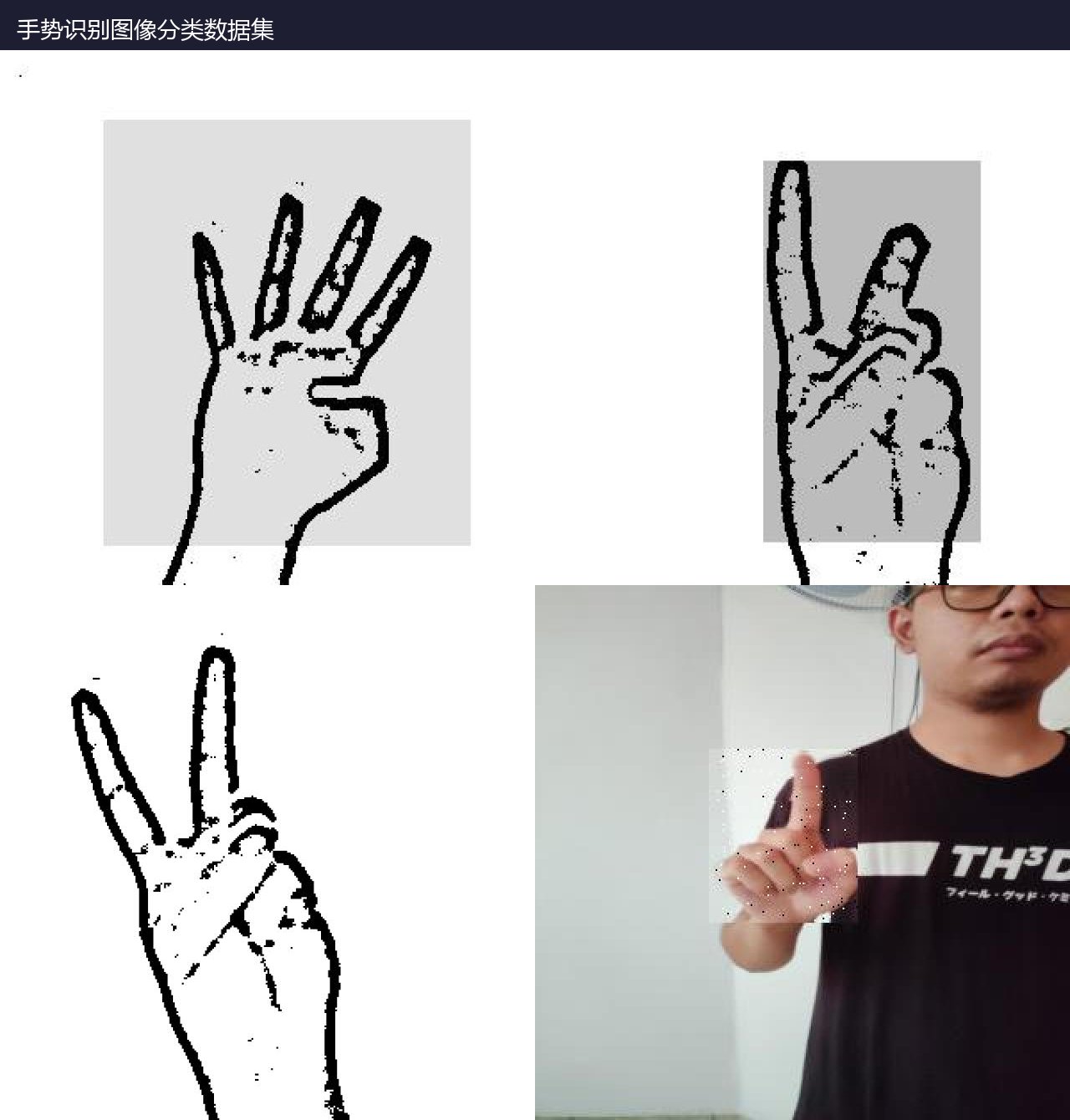 手势识别图像分类数据集 预览图